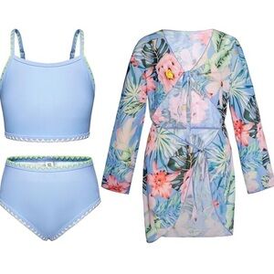 Grace Karin 3-Piece Swimsuit Size 10Y